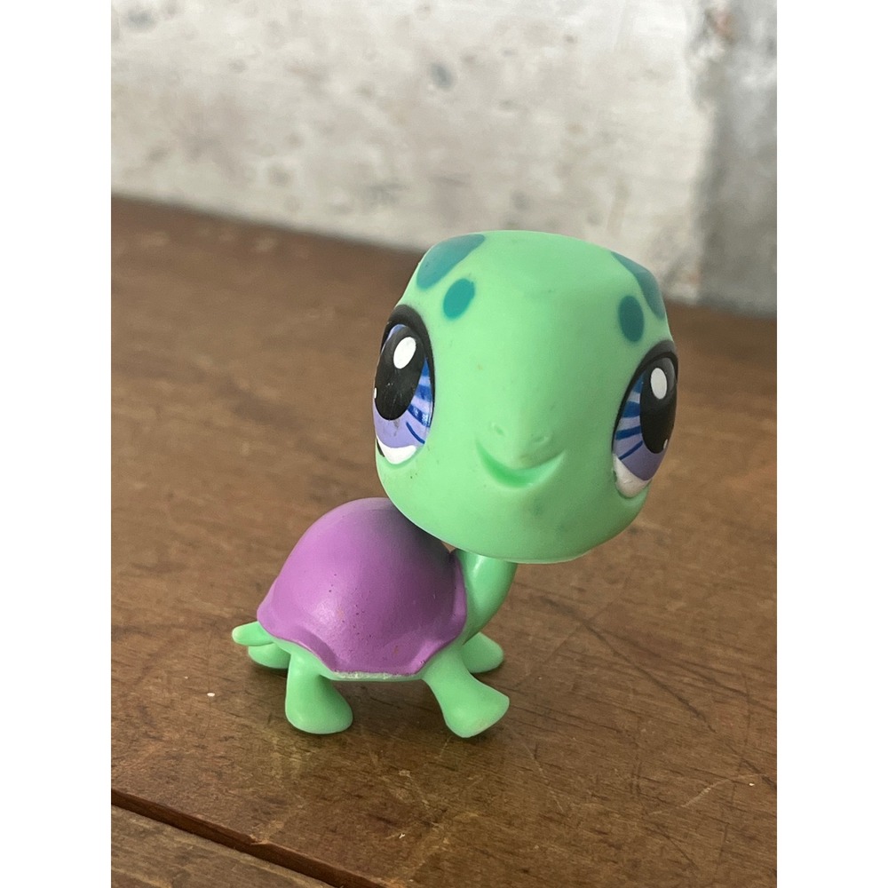 Littlest Per‎ Shop LPS #3301 Green & Purple Turtle